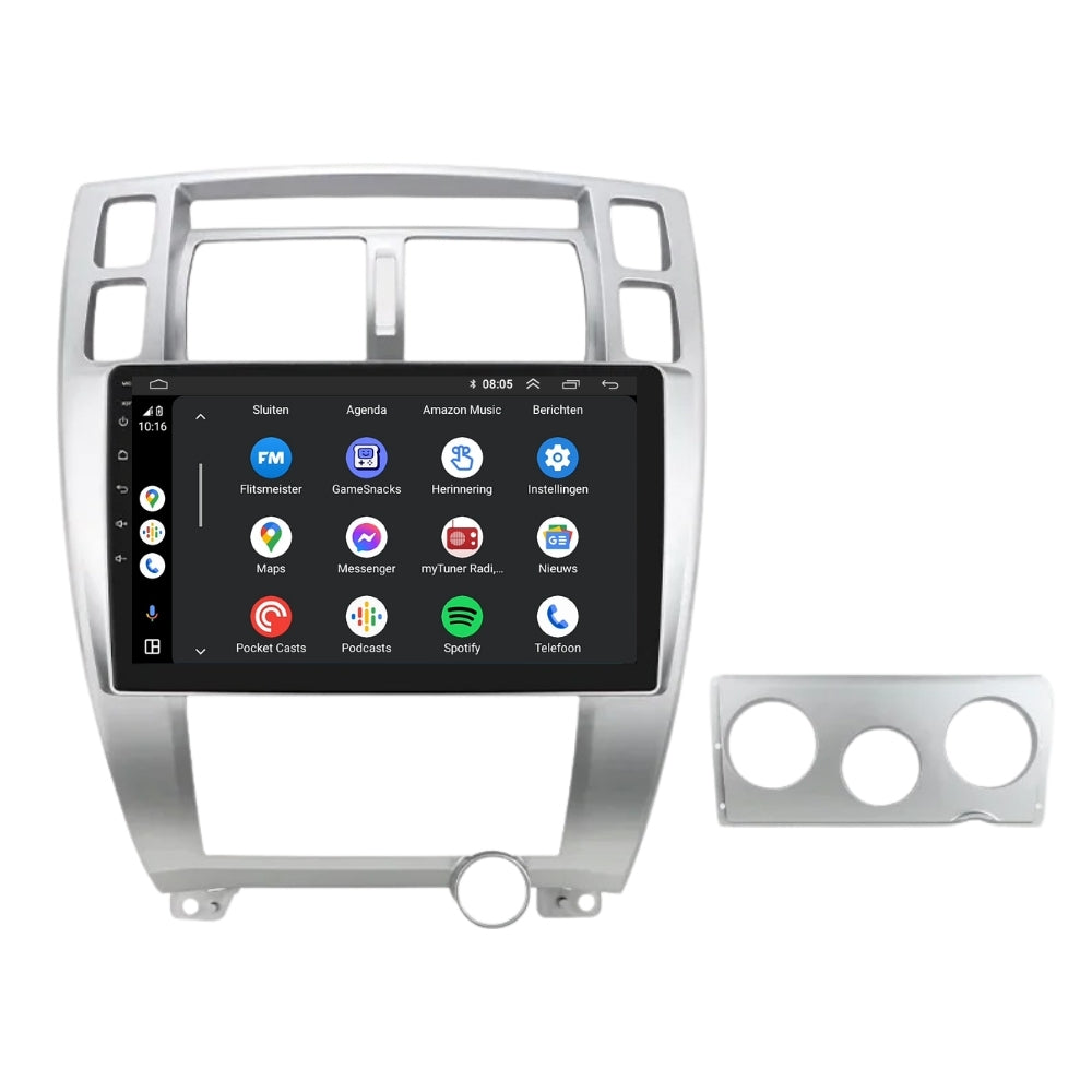 Hyundai Tucson | Androide 13 | Radio de coche | 2004 a 2010 | Carplay y Android Auto