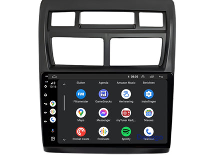 Kia Sportage CarPlay autoradio | 2004 t/m 2010 | Denago DNG-A121 | 9 inch | Android 13 | Draadloos CarPlay & Android Auto