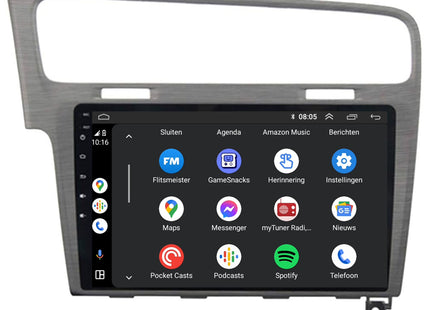 Volkswagen Golf 7 | Android 13 | Autoradio | 2012 t/m 2020 | Carplay & Android Auto | Grijs