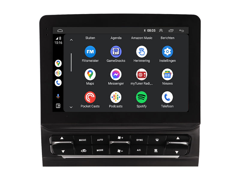 Maserati Quattroporte | Android 15 | 10.5 inch Autoradio | 2017 t/m 2023 | CarPlay & Android Auto