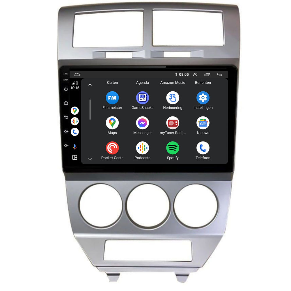 Dodge Caliber | Android 13 | Autoradio | 2006 à 2010 | CarPlay et Android Auto