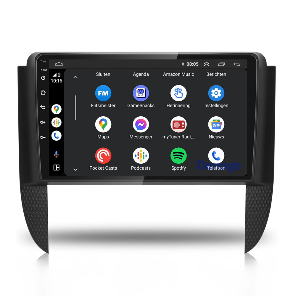 Radio para coche Chevrolet Kaleos CarPlay | 2004 a 2010 | Denago DNG-A346 | 9 pulgadas | Androide 13 | CarPlay inalámbrico y Android Auto