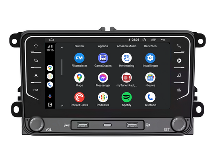 Volkswagen | Seat | Skoda | Autoradio | 2003 t/m 2020 | Android 13 | Carplay & Android Auto