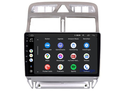 Peugeot 307 CarPlay autoradio | 2001 t/m 2013 | Denago DNG-A162 | 9 inch | Android 13 | Draadloos CarPlay & Android Auto