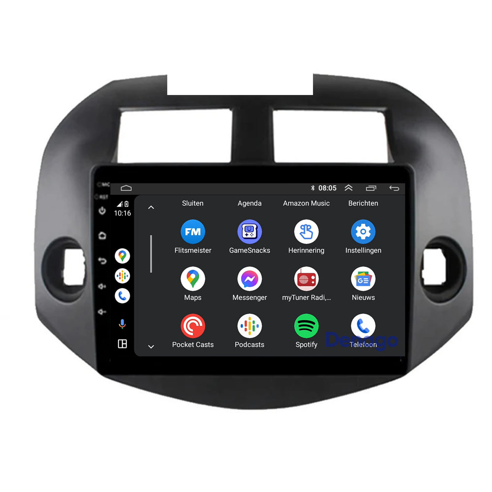 Radio para coche Toyota RAV4 CarPlay | 2007 a 2012 | Denago DNG-A314 | 10 pulgadas | Androide 13 | CarPlay inalámbrico y Android Auto