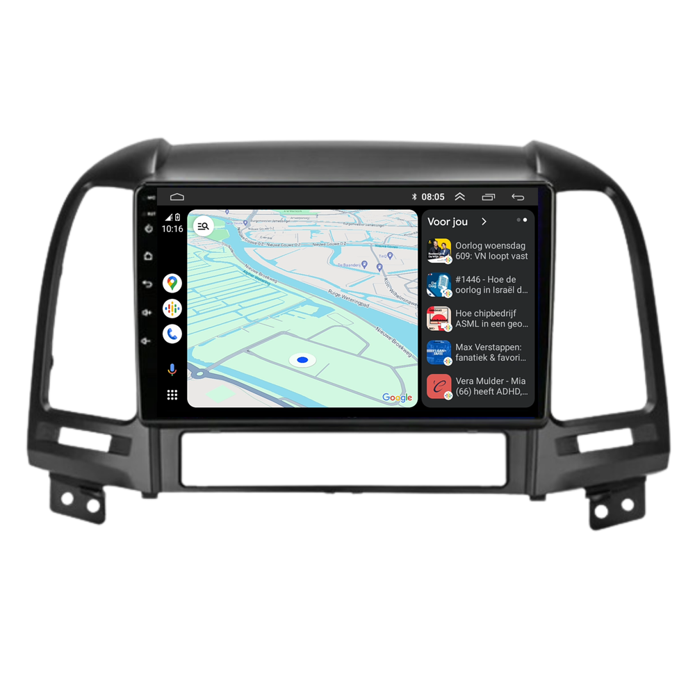 Hyundai Santa Fe | Android 13 | Autoradio | 2006 t/m 2011 | Carplay & Android Auto