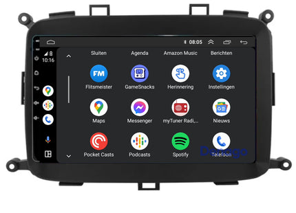 Kia Carens CarPlay autoradio | 2013 t/m 2019 | Denago DNG-A180 | 9 inch | Android 13 | Draadloos CarPlay & Android Auto