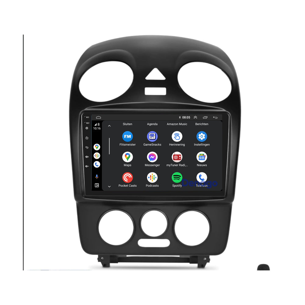 Radio para coche Volkswagen Escarabajo CarPlay | 2004 a 2010 | Denago DNG-A312 | 9 pulgadas | Androide 13 | CarPlay inalámbrico y Android Auto
