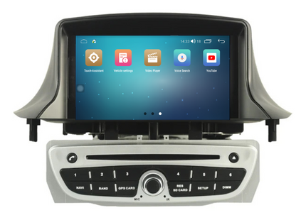 Renault Megane 3 | Android 14 | Autoradio | 2008 t/m 2015 | Carplay & Android Auto Zilver