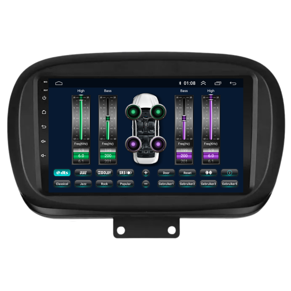 Fiat 500X  | Android 13 | Autoradio | 2015 t/m 2023 | Carplay & Android Auto