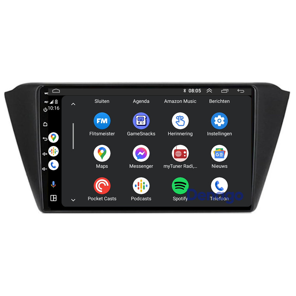 Radio para coche Skoda Fabia CarPlay | 2013 a 2019 | Denago DNG-A274 | 9 pulgadas | Androide 13 | CarPlay inalámbrico y Android Auto