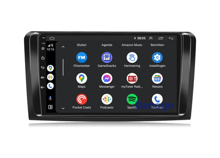 Mercedes ML & GL CarPlay autoradio | 2005 t/m 2012 | Denago DNG-A189 | 9 inch | Android 13 | Draadloos CarPlay & Android Auto