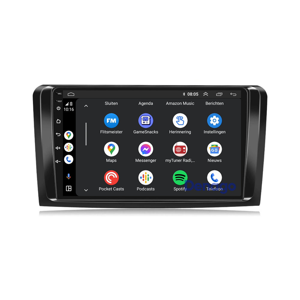 Radio de coche Mercedes ML y GL CarPlay | 2005 a 2012 | Denago DNG-A189 | 9 pulgadas | Androide 13 | CarPlay inalámbrico y Android Auto