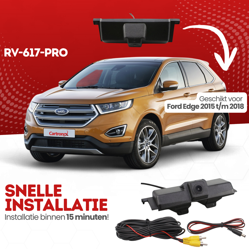 Cámara de marcha atrás Ford Edge | 2015 a 2018 | Visión nocturna e imagen HD