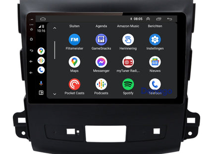 Mitsubishi Outlander CarPlay autoradio | 2008 t/m 2012 | Denago DNG-A170 | 9 inch | Android 13 | Draadloos CarPlay & Android Auto