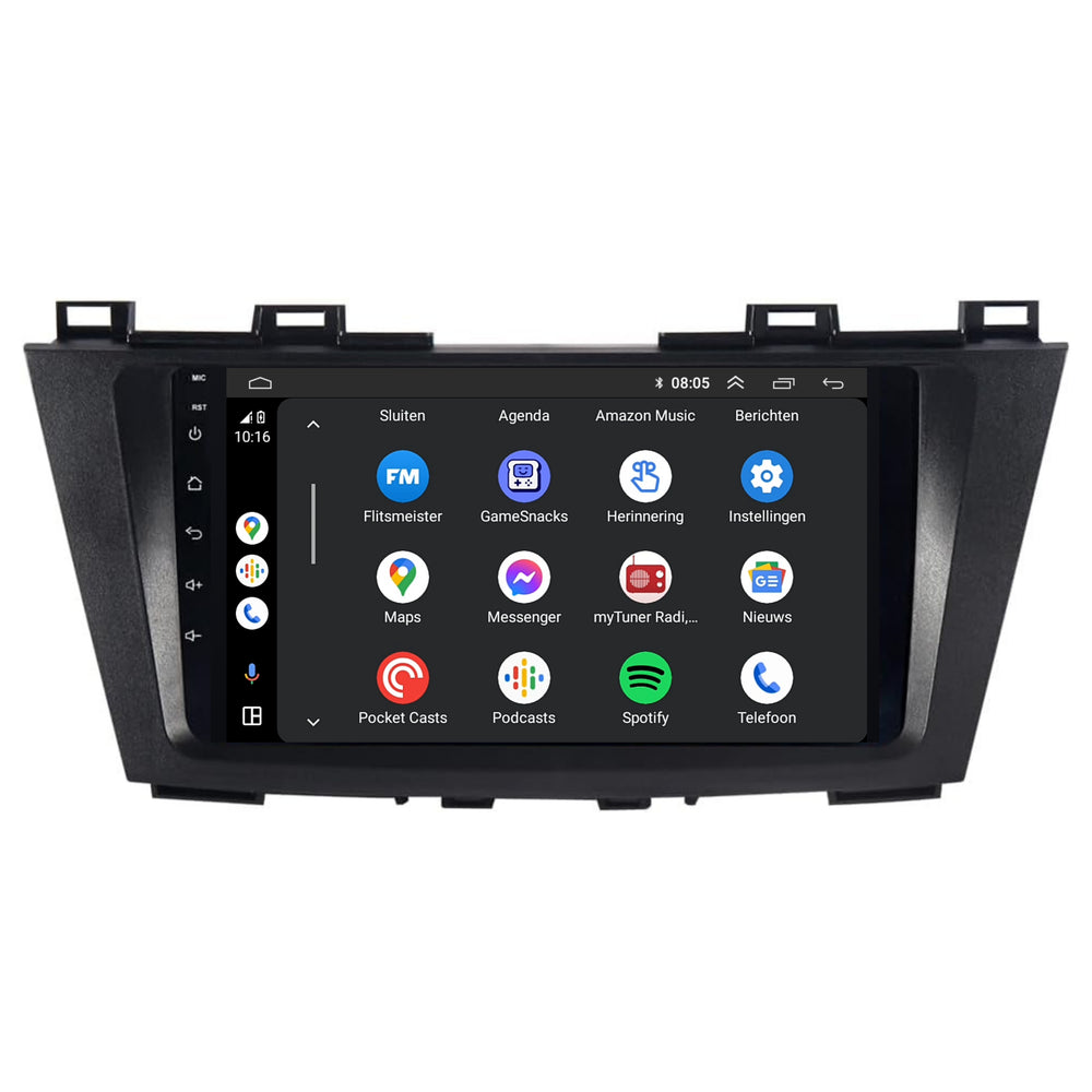 Mazda5 | Androide 13 | Radio de coche | 2010 a 2015 | CarPlay y Android Auto