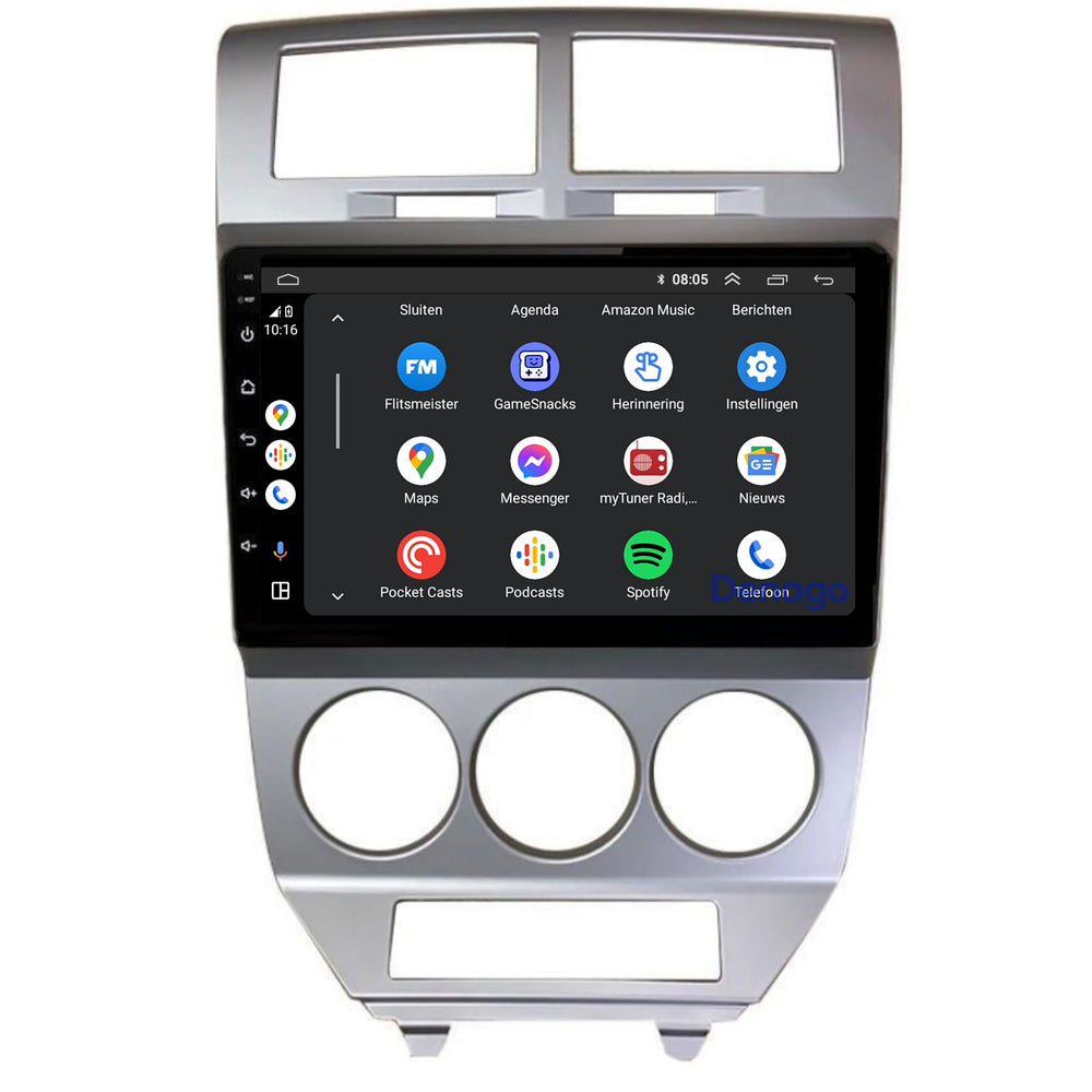Radio para coche Dodge Caliber CarPlay | 2006 a 2010 | Denago DNG-A323 | 9 pulgadas | Androide 13 | CarPlay inalámbrico y Android Auto