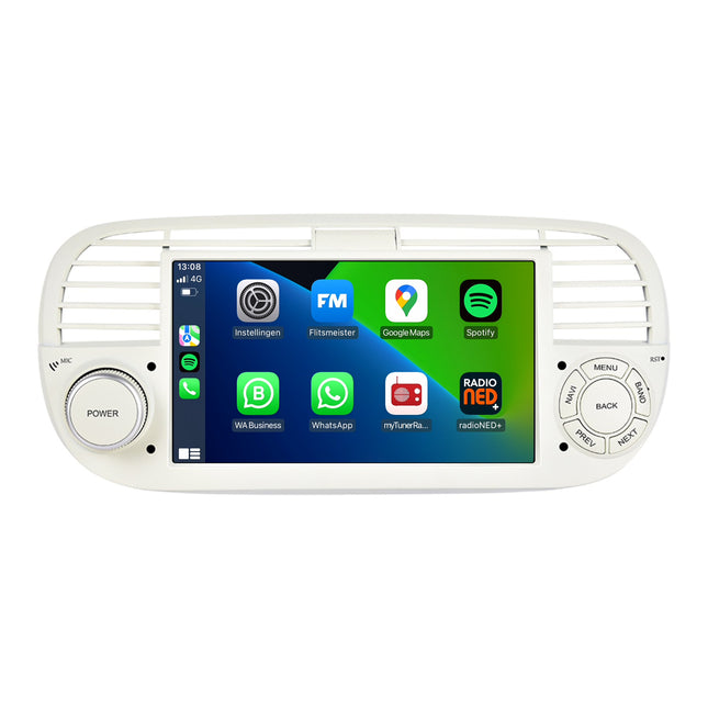 Android 13 CarPlay Autoradio voor Fiat 500 | 2007 t/m 2015