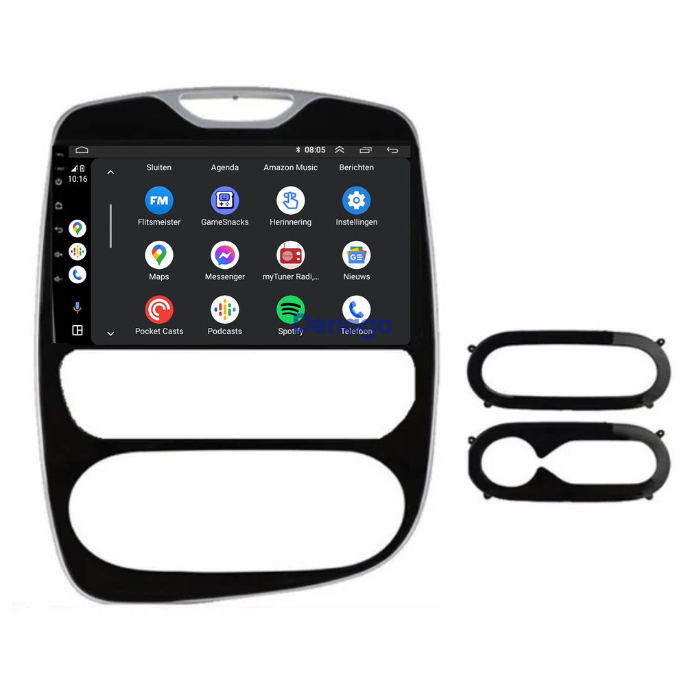 Radio para coche Renault Clio 4 CarPlay | 2016 a 2019 | Denago DNG-A257 | 10 pulgadas | Androide 13 | CarPlay inalámbrico y Android Auto