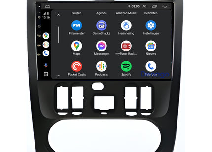 Dacia Logan CarPlay autoradio | Denago DNG-A344 | 2010 t/m 2013 | 9 inch  Android 13 | Draadloos CarPlay & Android Auto
