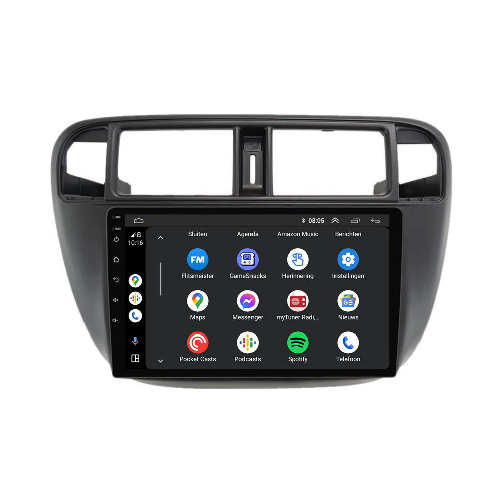Honda Cívico | Androide 13 | Radio de coche | 1996 a 2000 | CarPlay y Android Auto