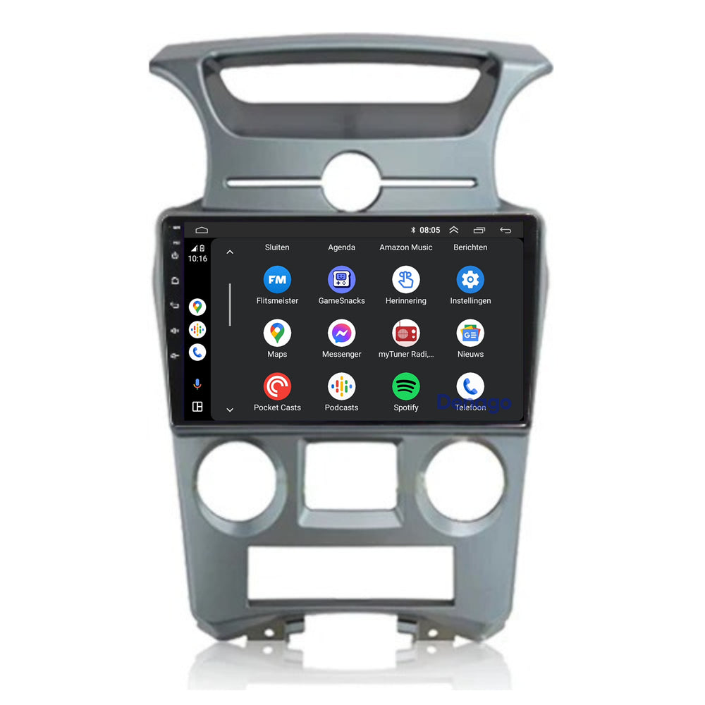 Radio para coche Kia Carens CarPlay | 2006 a 2012 | Denago DNG-A164 | 9 pulgadas | Androide 13 | CarPlay inalámbrico y Android Auto