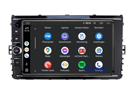 Volkswagen Golf Sportsvan CarPlay autoradio | 2017 t/m 2021 | Denago DNG-A363 | 9 inch | Android 13 | Draadloos CarPlay & Android Auto