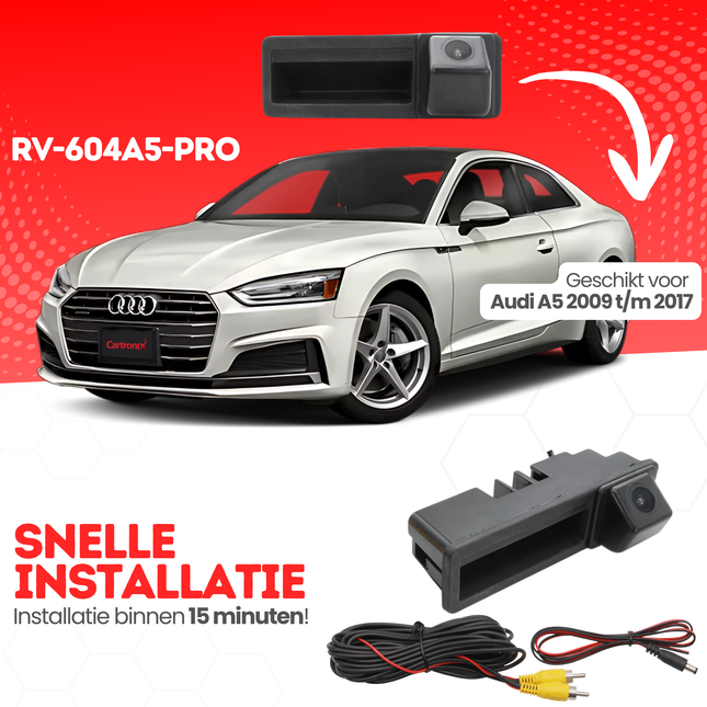 Audi A5 Achteruitrijcamera | 2009 t/m 2017 | Nachtzicht & HD Beeld