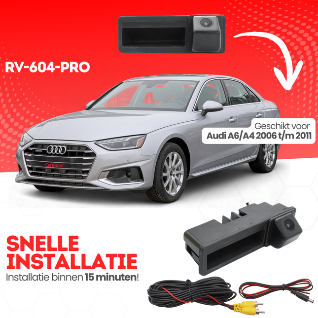 Audi A6/A4 Achteruitrijcamera | 2006 t/m 2011 | Nachtzicht & HD Beeld