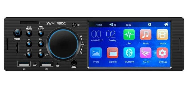 Enkel Din Autoradio met 4.1 INCH scherm | Bluetooth & USB