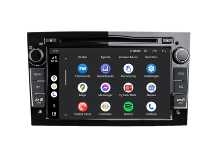 Opel Carplay Autoradio | Pianoblack | Android 13 | 4+64GB