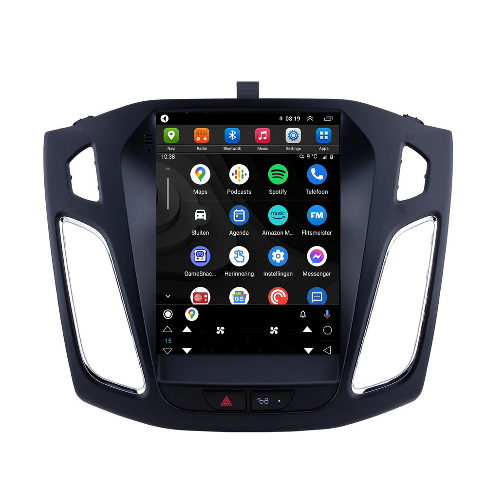 Ford Enfoque | Androide 13 | Radio de coche | 2010 a 2019 | CarPlay y Android Auto | pantalla grande
