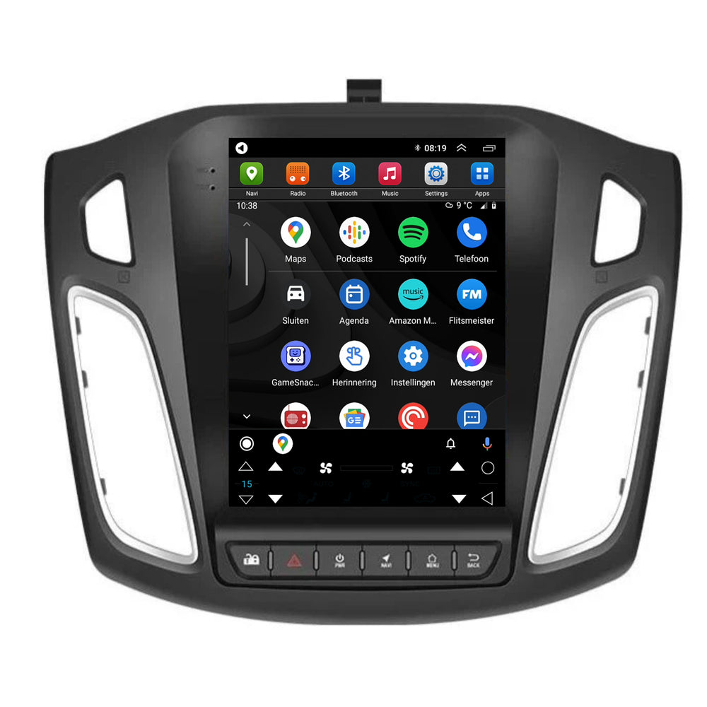 Ford Enfoque | Androide 13 | Radio de coche | 2012 a 2017 | CarPlay y Android Auto | pantalla grande