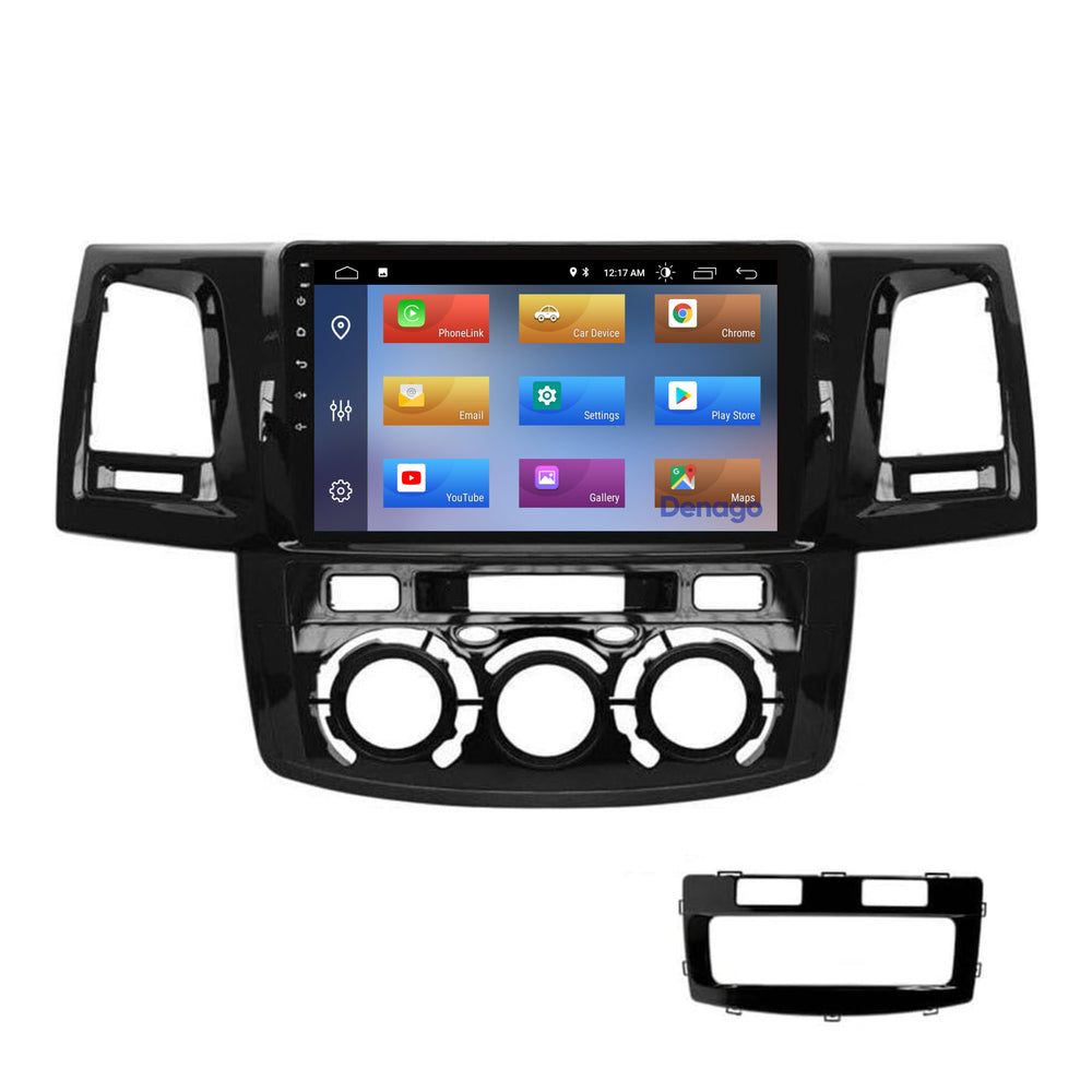 Radio para coche Toyota Hilux CarPlay | 2008 a 2016 | Denago DNG-A252 | 9 pulgadas | Androide 13 | CarPlay inalámbrico y Android Auto
