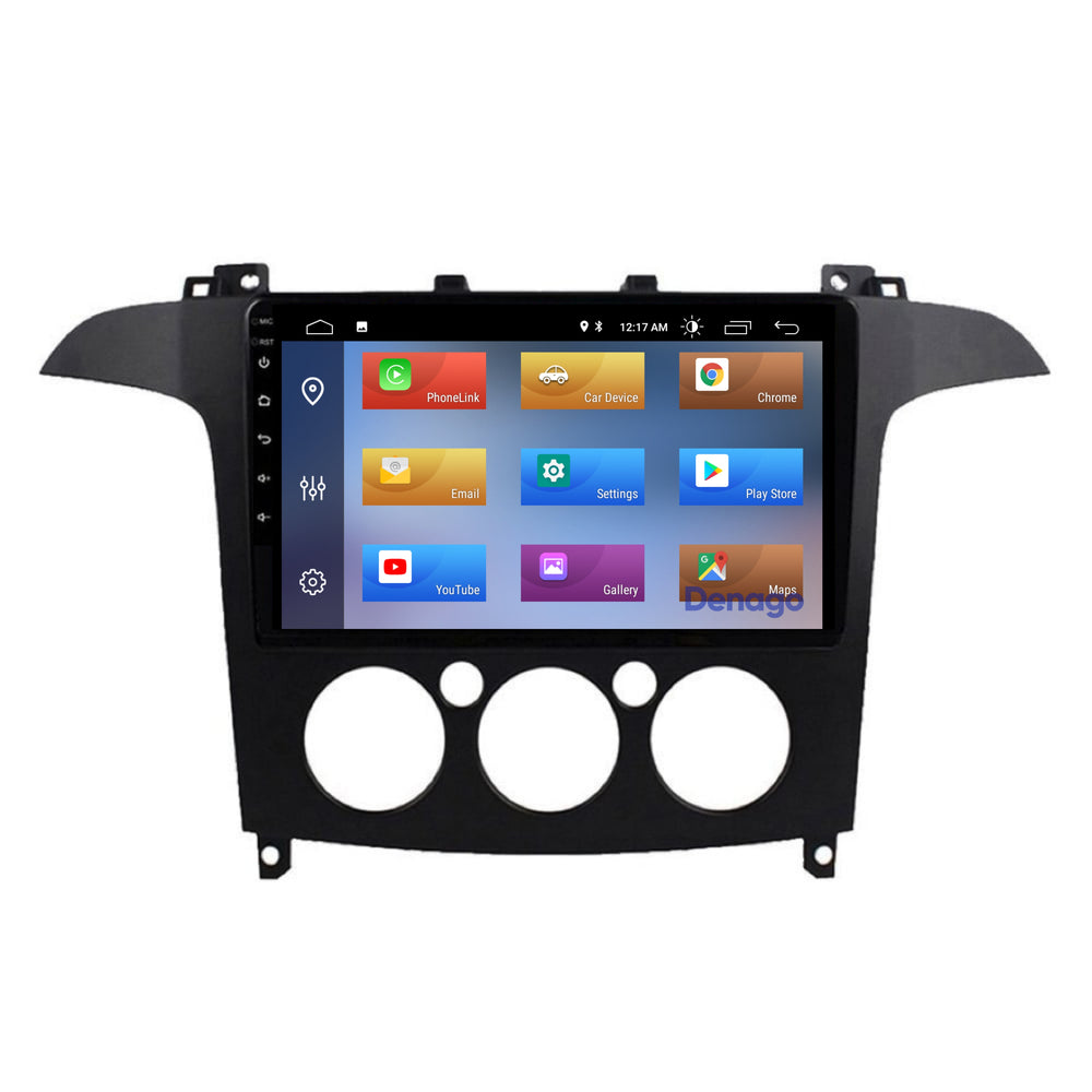 Radio para coche Ford S-Max CarPlay | 2006 a 2008 | Denago DNG-A136 | 9 pulgadas | Androide 13 | CarPlay inalámbrico y Android Auto