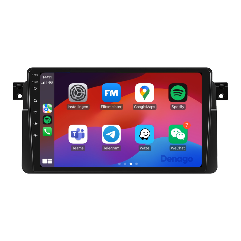 BMW 3 Series E46 CarPlay car radio | 1999 to 2005 | Denago DNG-A23 | 9 inches | Android 13 | Wireless CarPlay & Android Auto