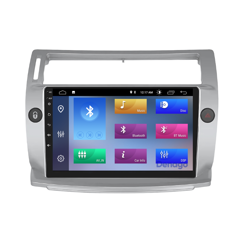 Radio para coche Citroën C4 CarPlay | 2004 a 2010 | Denago DNG-A35 | 9 pulgadas | Androide 13 | CarPlay inalámbrico y Android Auto