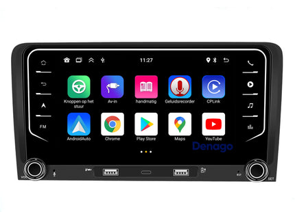 Audi A3 CarPlay Autoradio | Android 13 | 2GB + 64GB | 2004 t/m 2013 | Android Auto