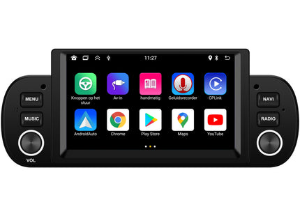 Fiat Panda 2012 t/m 2020 | Android 13 Autoradio | 4-core | 2GB RAM 32GB | CarPlay & Android Auto