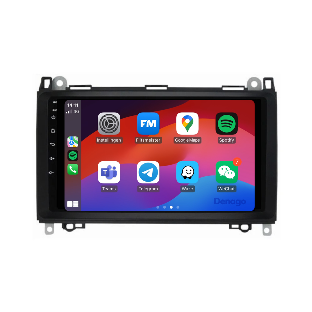 Radio para coche Mercedes Viano CarPlay | 2006 a 2018 | Denago DNG-A12 | 9 pulgadas | Androide 13 | CarPlay inalámbrico y Android Auto