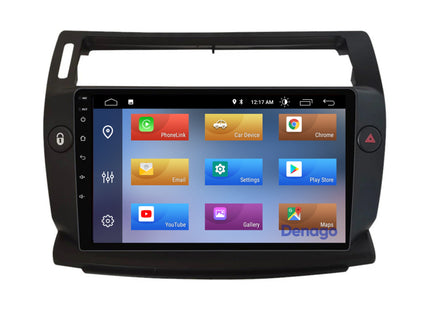 Autoradio CarPlay pour Citroën C4 | 2004 à 2010 | Denago DNG-A318 | Écran 9 pouces | Android 13 | CarPlay sans fil & Android Auto