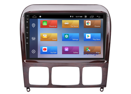 Mercedes S-Klasse CarPlay autoradio | 1999 t/m 2005 | Denago DNG-A92 | 9 inch | Android 13 | Draadloos CarPlay & Android Auto