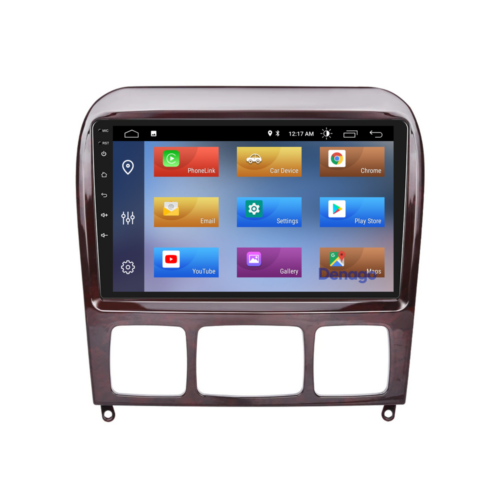 Radio para coche Mercedes Clase S CarPlay | 1999 a 2005 | Denago DNG-A92 | 9 pulgadas | Androide 13 | CarPlay inalámbrico y Android Auto