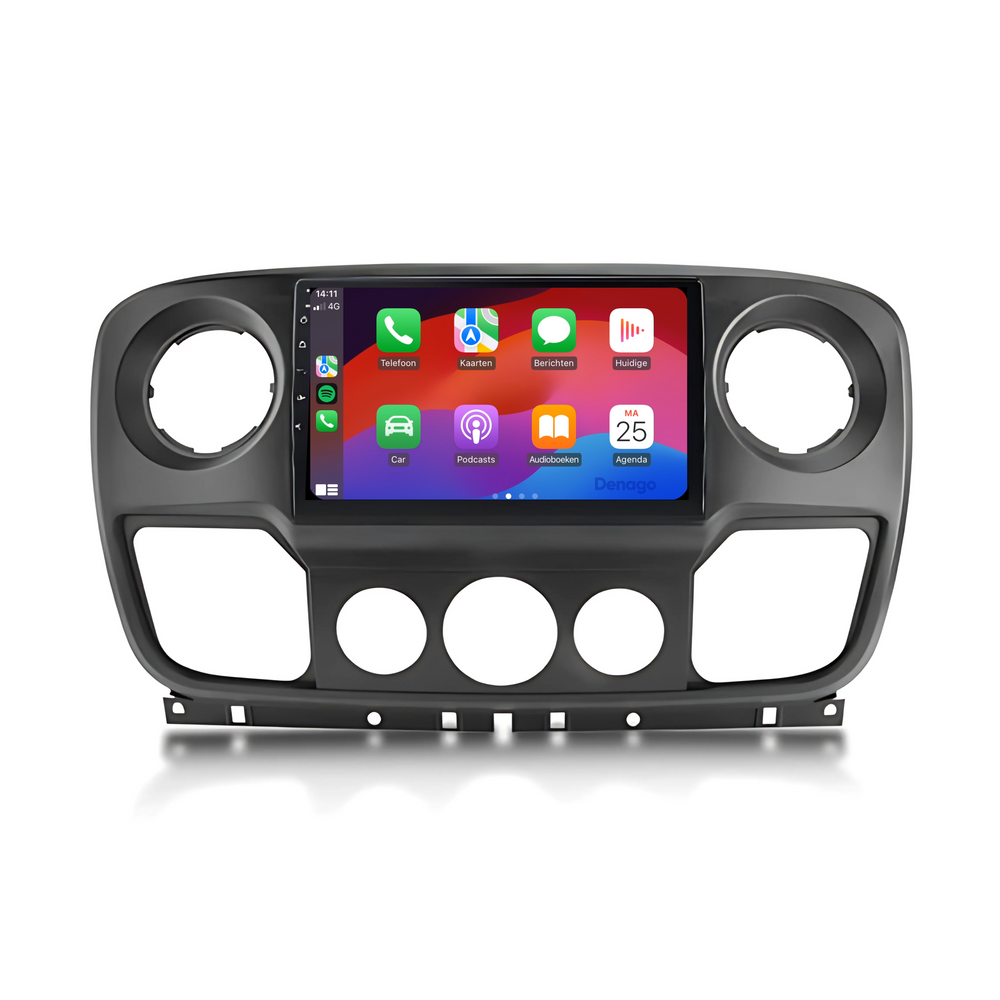 Radio de coche Nissan NV400 CarPlay | 2010 a 2021 | Denago DNG-A80 | 9 pulgadas | Androide 13 | CarPlay inalámbrico y Android Auto