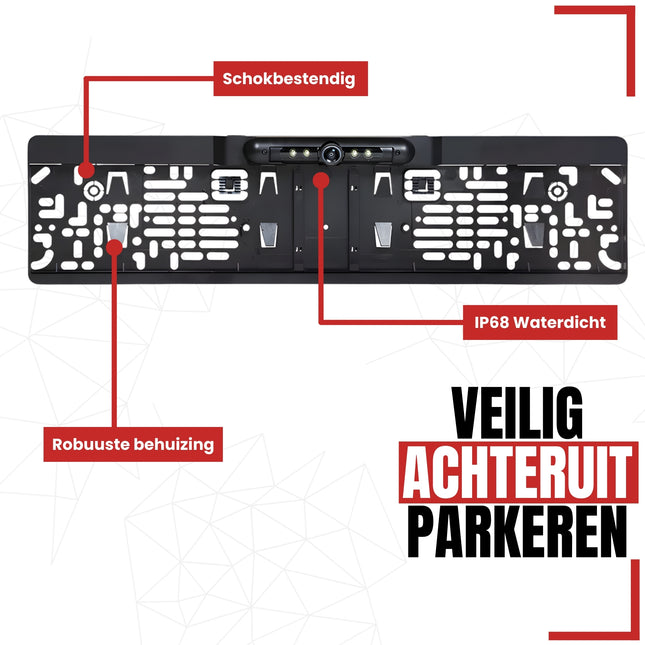 Support de plaque d'immatriculation Cartronix RV-420 PRO avec caméra | Pleine HD