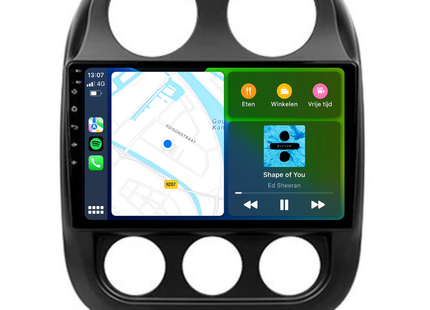 Jeep Compass | Android 13 | Autoradio | 2010 t/m 2016 | Carplay & Android Auto
