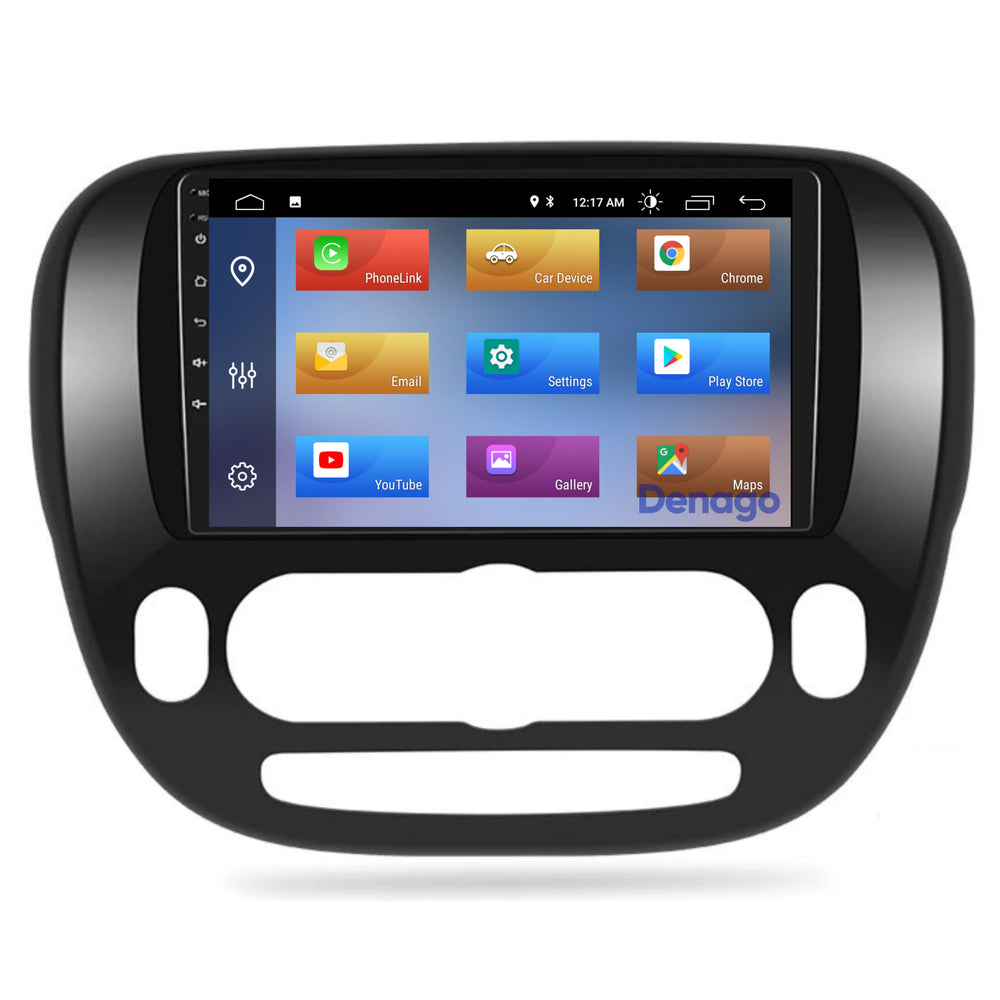 Autoradio Kia Soul compatible CarPlay | 2014 à 2018 | Denago DNG-A198 | Écran 9 pouces | Android 13 | CarPlay sans fil & Android Auto