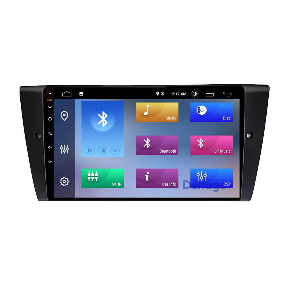 Radio para coche BMW Serie 3 CarPlay | 2005–2013 | Denago DNG-A72 | 9 pulgadas | Androide 13 | CarPlay inalámbrico y Android Auto