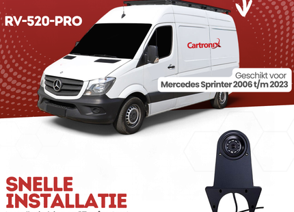 Mercedes Sprinter Achteruitrijcamera | 2006 t/m 2023 | Nachtzicht | HD Beeld