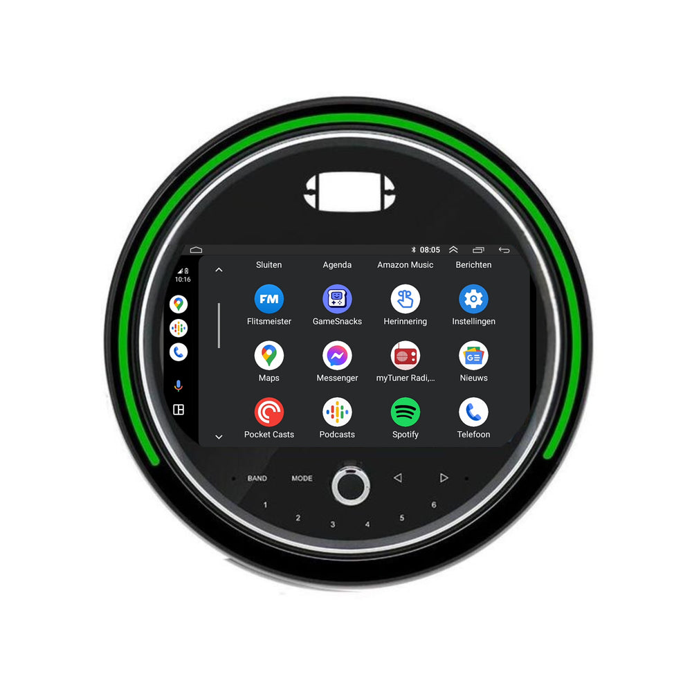 Android 13 CarPlay Autoradio voor Mini Cooper F55/F56/Clubman | 2014 t/m 2020